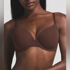 SKIMS Brown Fits Everybody T-Shirt Bra Size 36C